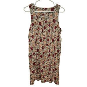 Nottibianche by Cabernet Woman NWT Dress SZ M Empire waist Babydoll Floral Art